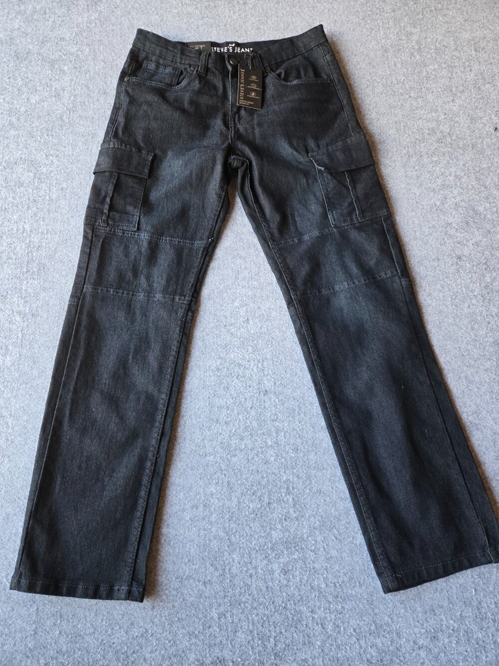 Steve's Jeans Women's Cargo Stretch Skinny Fit Jeans Dark Navy Size 16 (28x28)